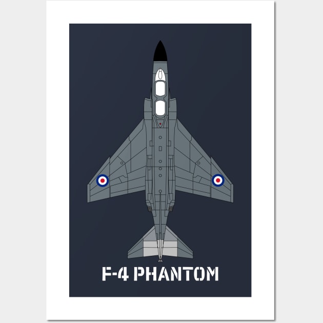 McDonnell Douglas F-4 Phantom (UK Navy) Wall Art by BearCaveDesigns